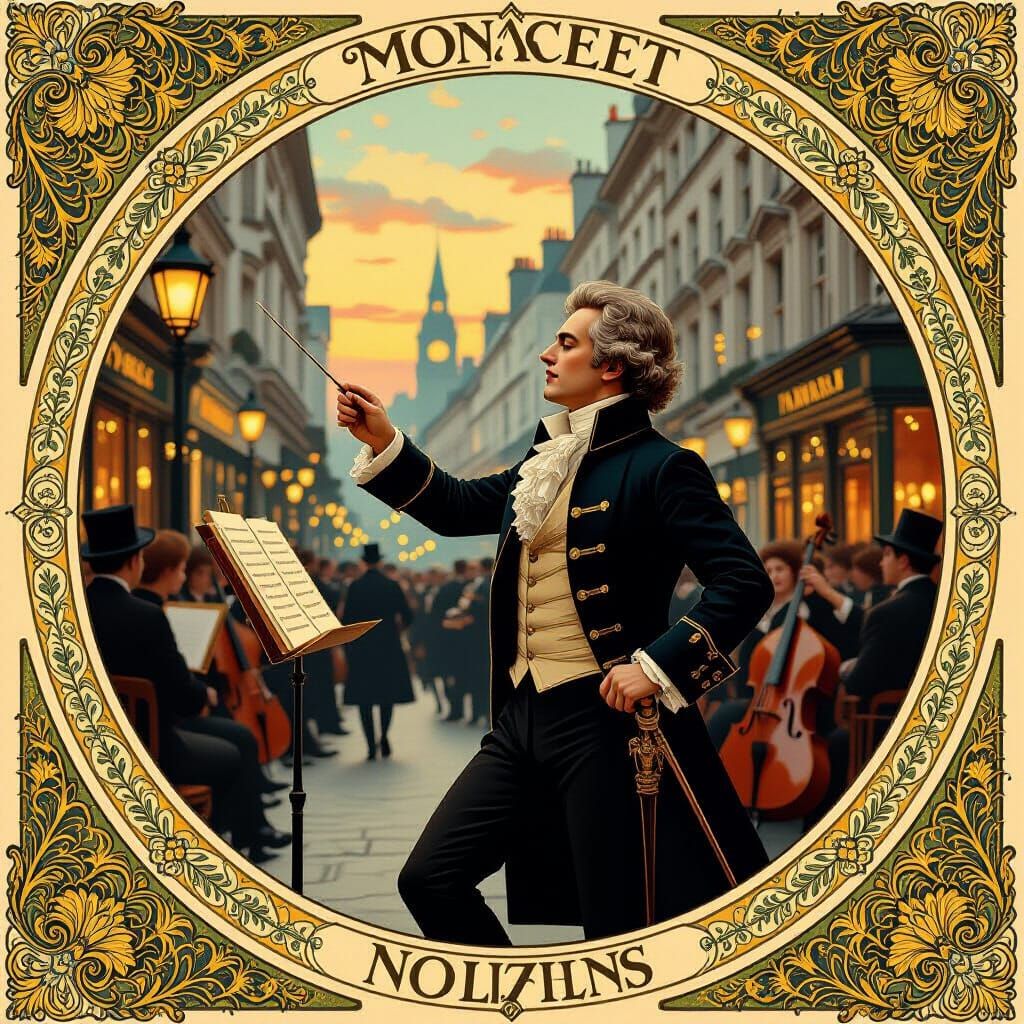 Art Nouveau Mozart Leads London Orchestra in Gaslight Glow