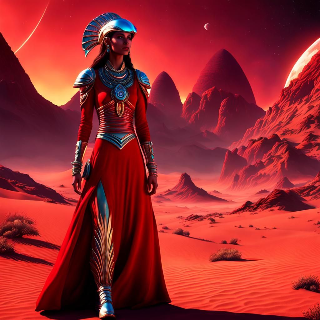 Gypsy Hippie Lady on Alien Planet