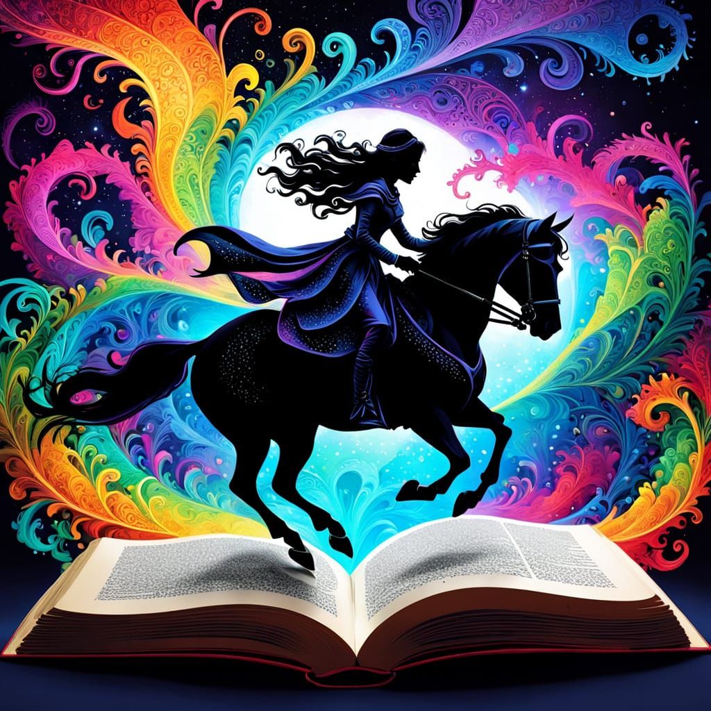 Whimsical Fantasy in Alcohol Ink Kinetic Pointillism