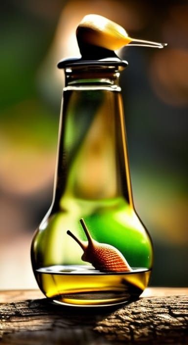Snail in a Bottle: Magical Realism Photography