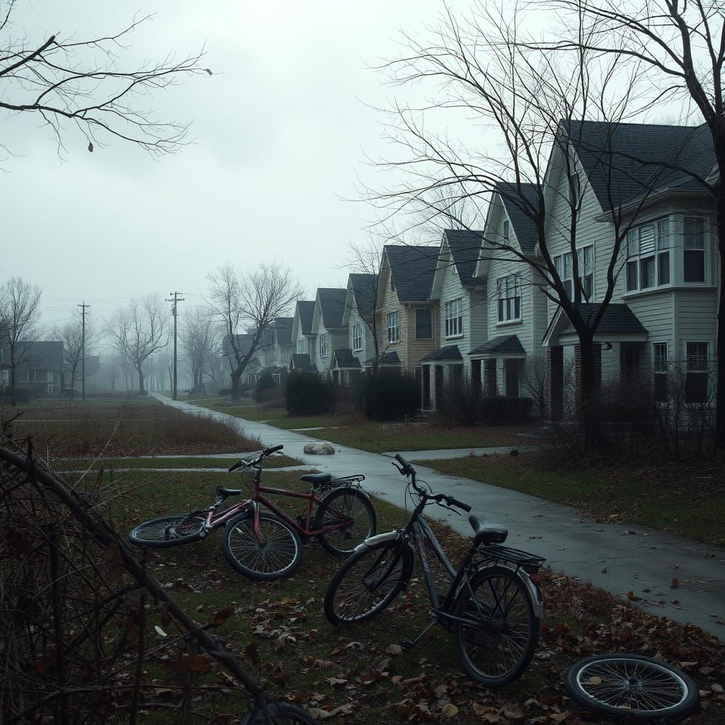 Post-Apocalyptic Suburbia: Deer in Overgrown Yards