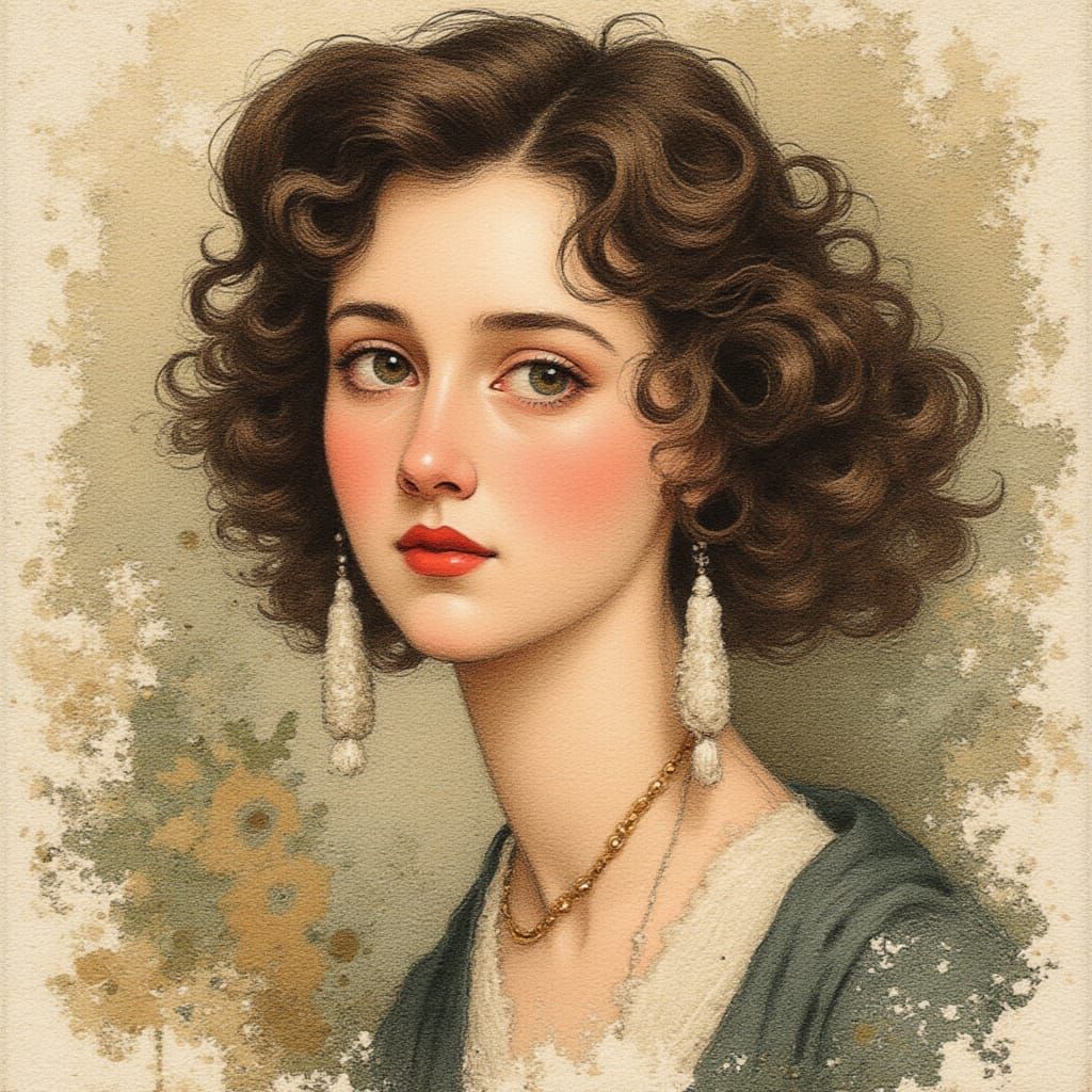 Caricature Portrait of Rose Macaulay in Covarrubias Style