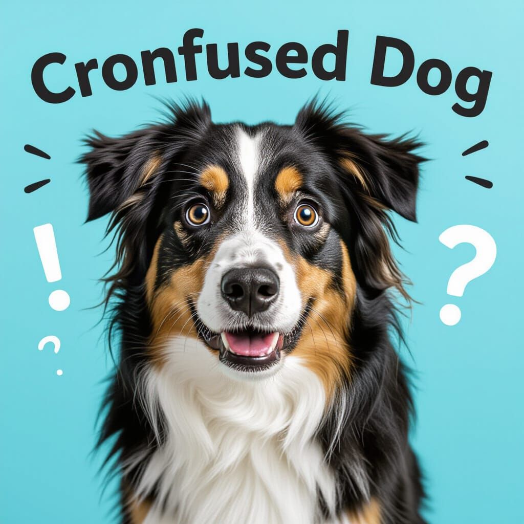 AI Generated Image of a Confused Dog
