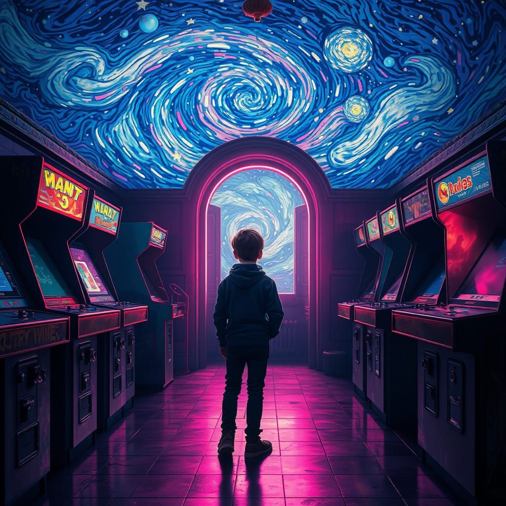 Eerie Arcade Portal to the Unknown