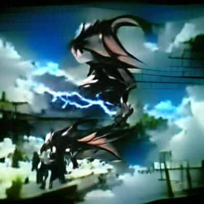 Dragon in Dark Storm: Anime Style