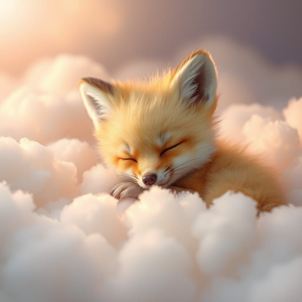 Dreamy Cloud Fox Puppy