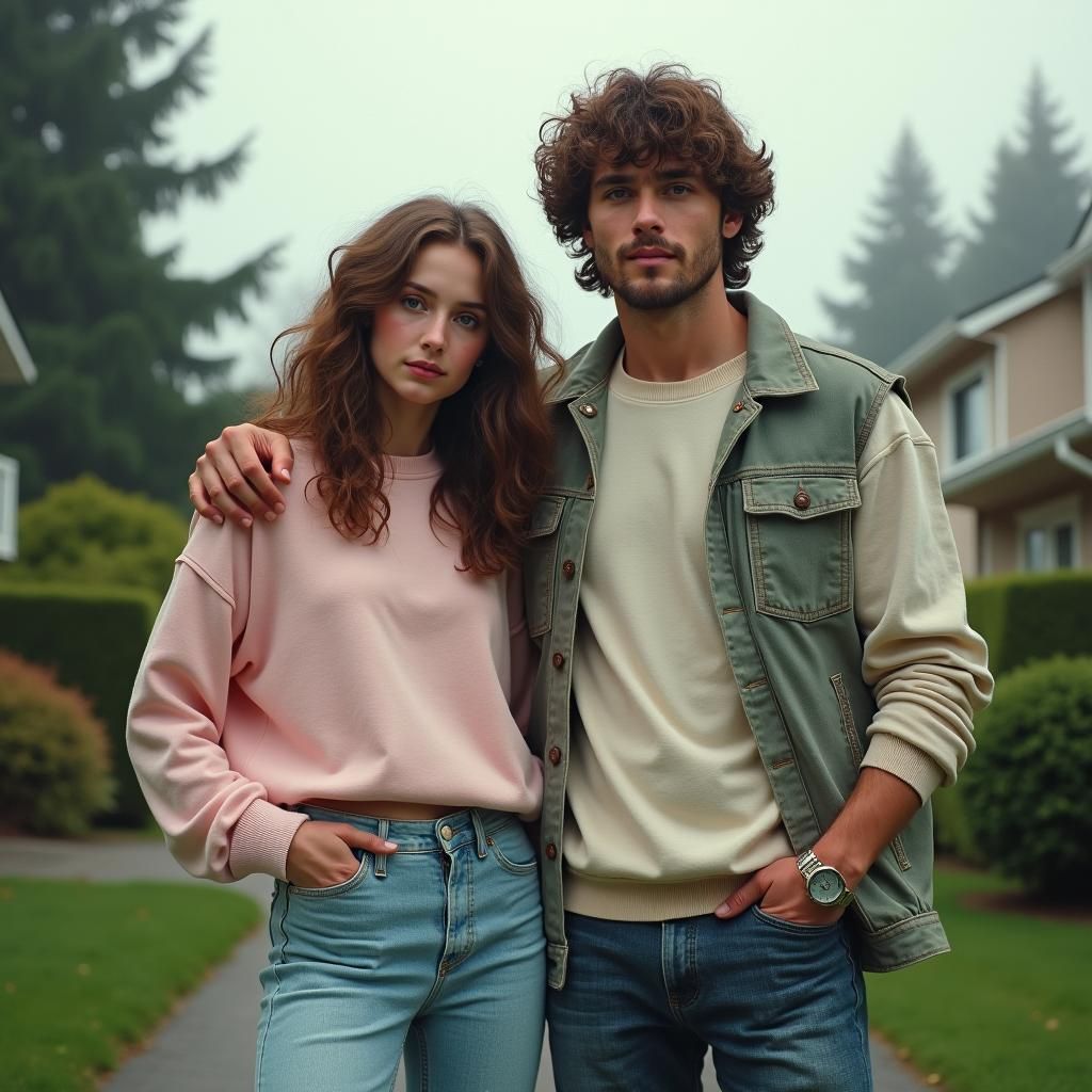 1980s Siblings in Seattle, as Digital Art