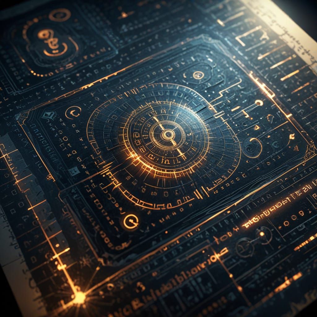 Secret Document Decoding with Glowing Glyphs