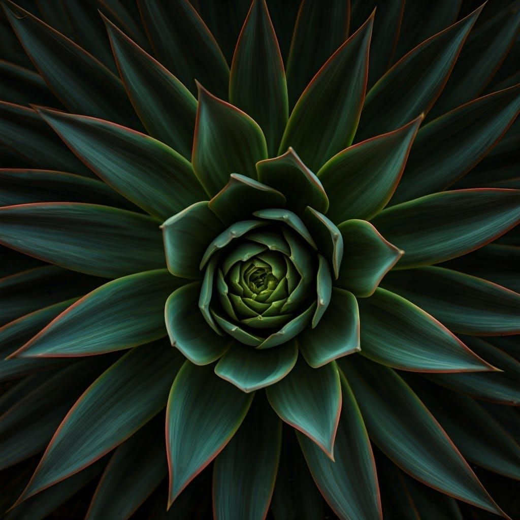 Fractal Succulent in Atmospheric Digital Art