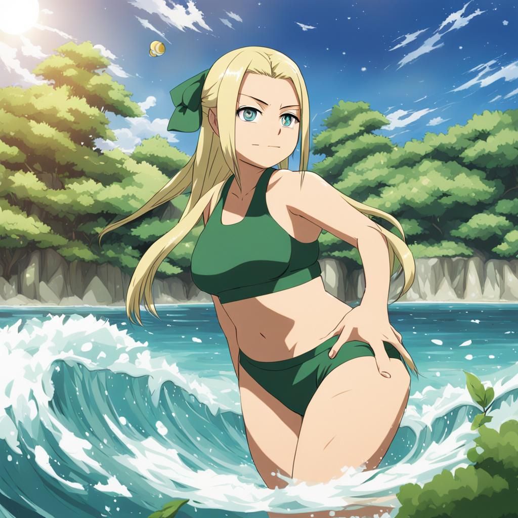 Tsunade in Bikini: Anime Key Visual Art