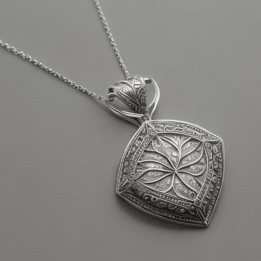Silver Pendant Necklace with Nature Designs