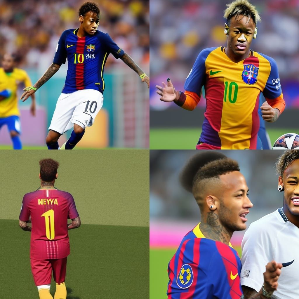 AI Generated Image of Neymar