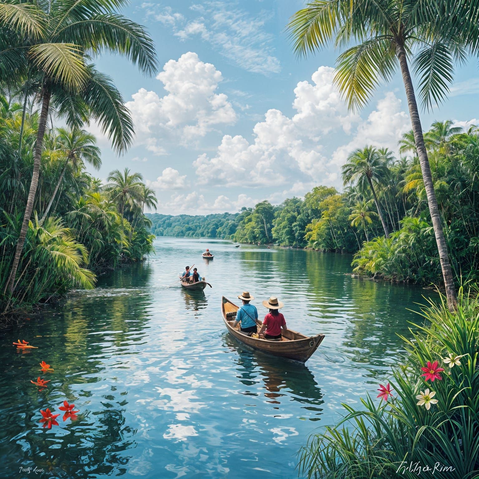 Vast Amazon River View