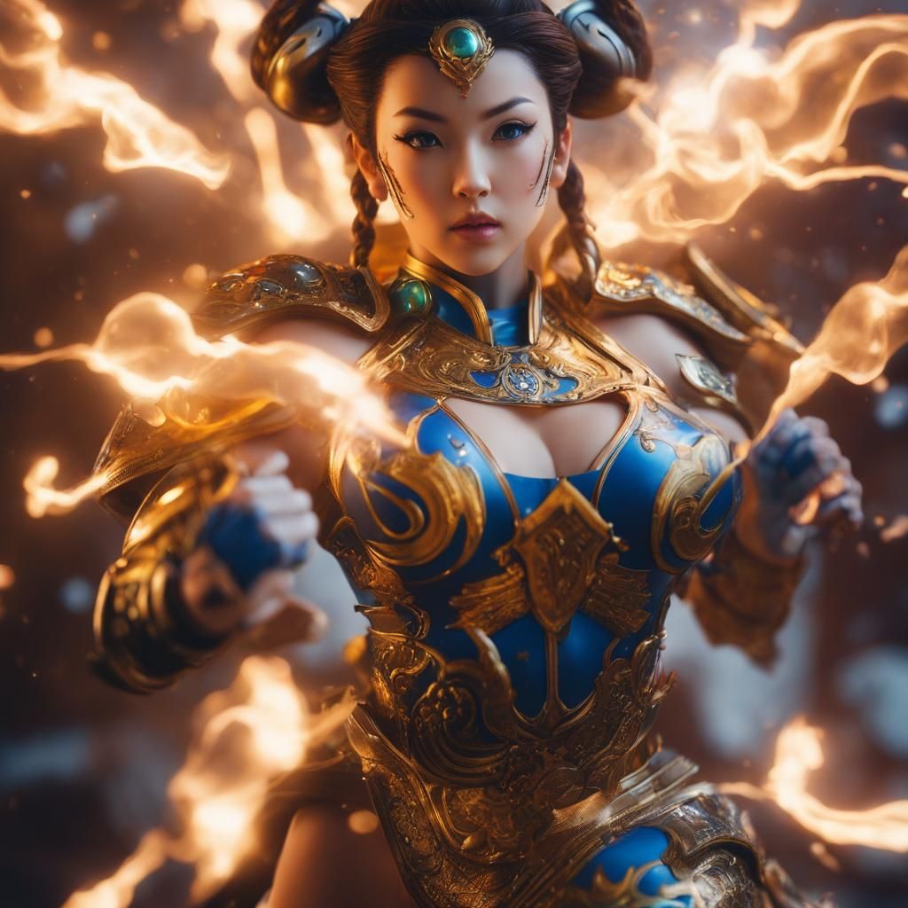 Chun-Li in Japanese Popsurrealist Style