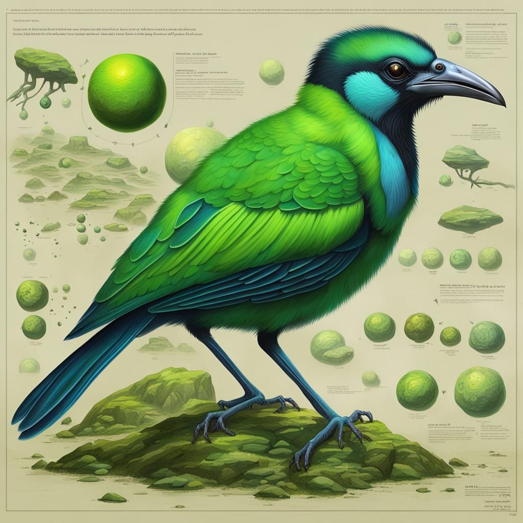 Exoplanet Lifeforms: Inca and Green Jay Aliens