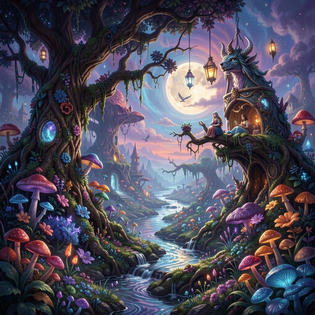 Fantastical Matte Painting Captures Serendipity