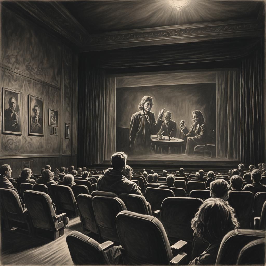Film Noir Horror in a Vintage Cinema