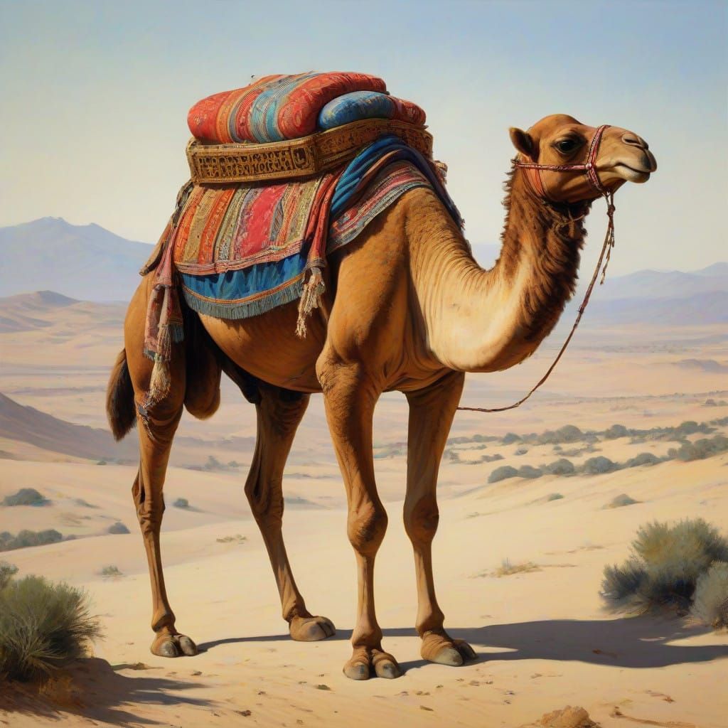 A Camel's Burden: The Weary Beast's Moment of Truth