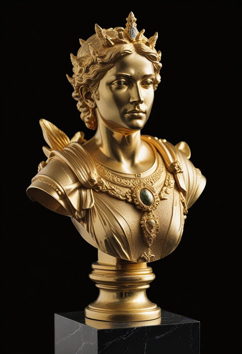 gold statue