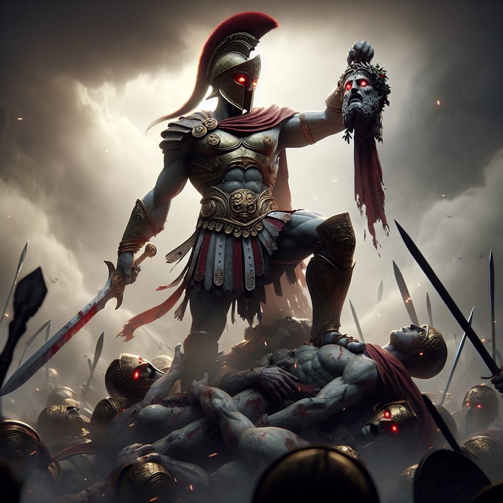 God of War in Greek Armor, HDR Realism