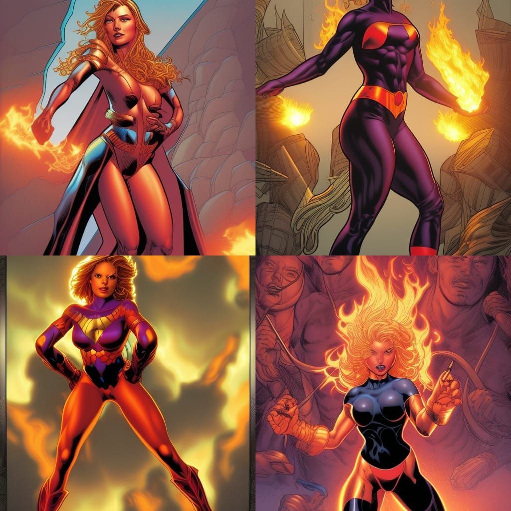 Olivia: Fiery Comic Book Superheroine
