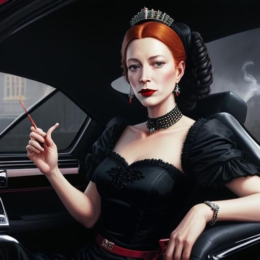 Catherine de Medici in Comic Book Art Style