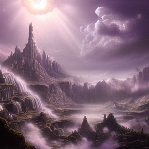 Ethereal Matte Painting of Heaven
