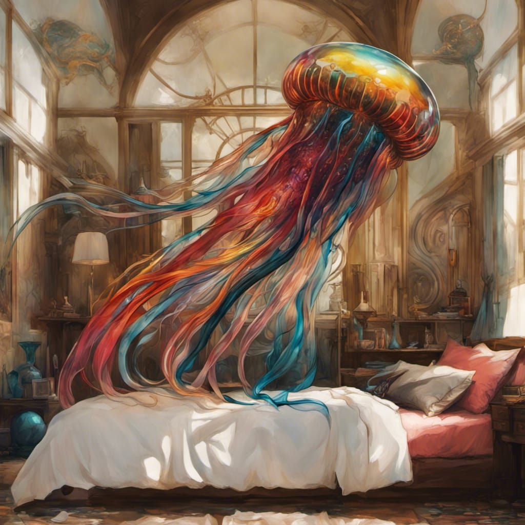 Glass Jellyfish Fantasy Masterpiece