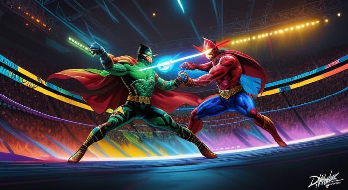 Heroes Collide in Epic Pro Wrestling Showdown