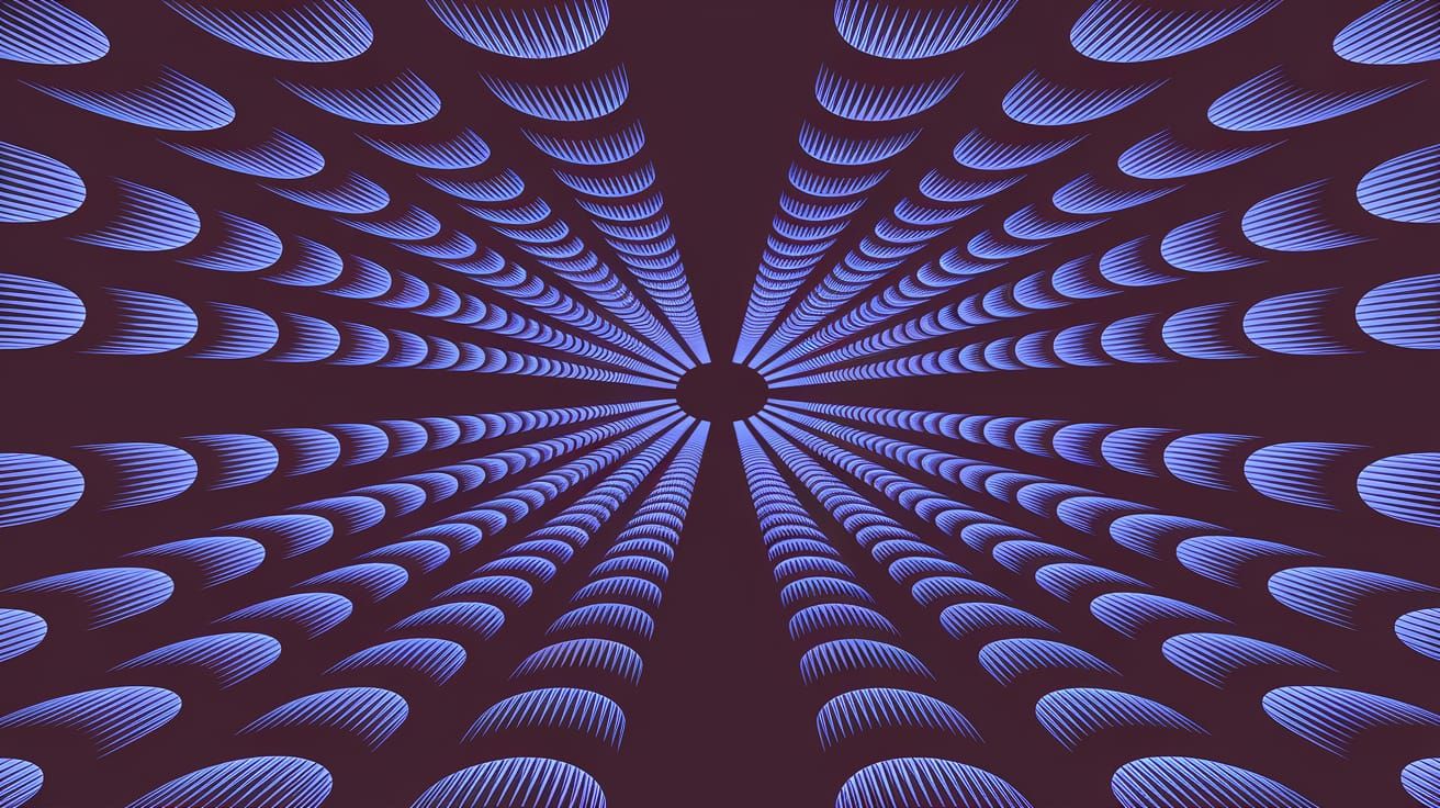 Autostereogram Pattern of Repeating Icons in a Mind