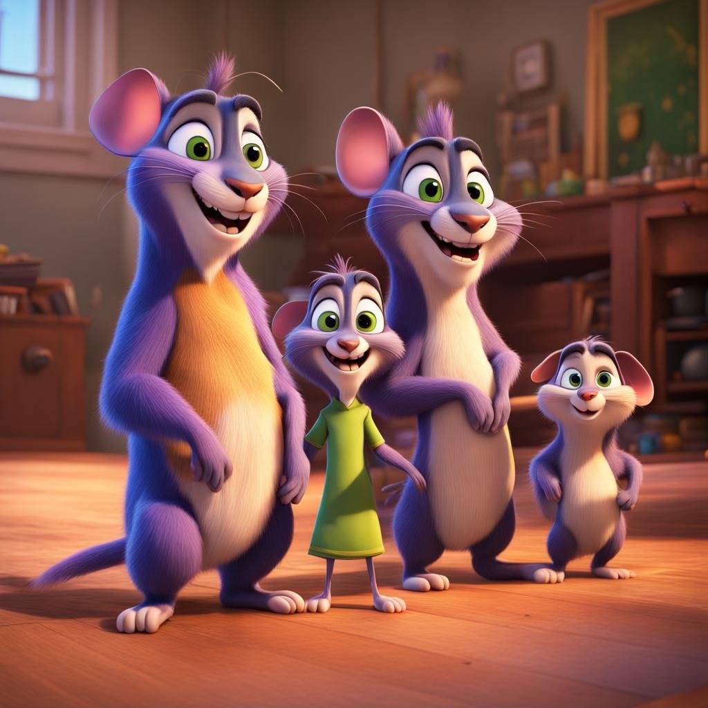 The Nut Job: Surly and Andie's Pixar-Style Family