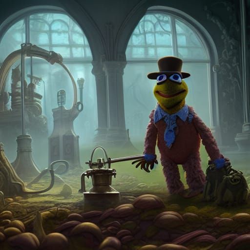 Detailed Muppet Coroner Concept Art