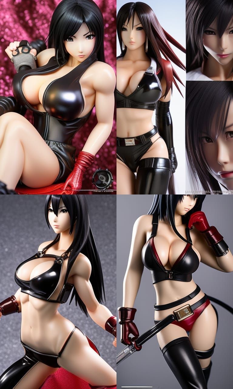 Tifa Lockhart Cosplay Art in Comic Book Style