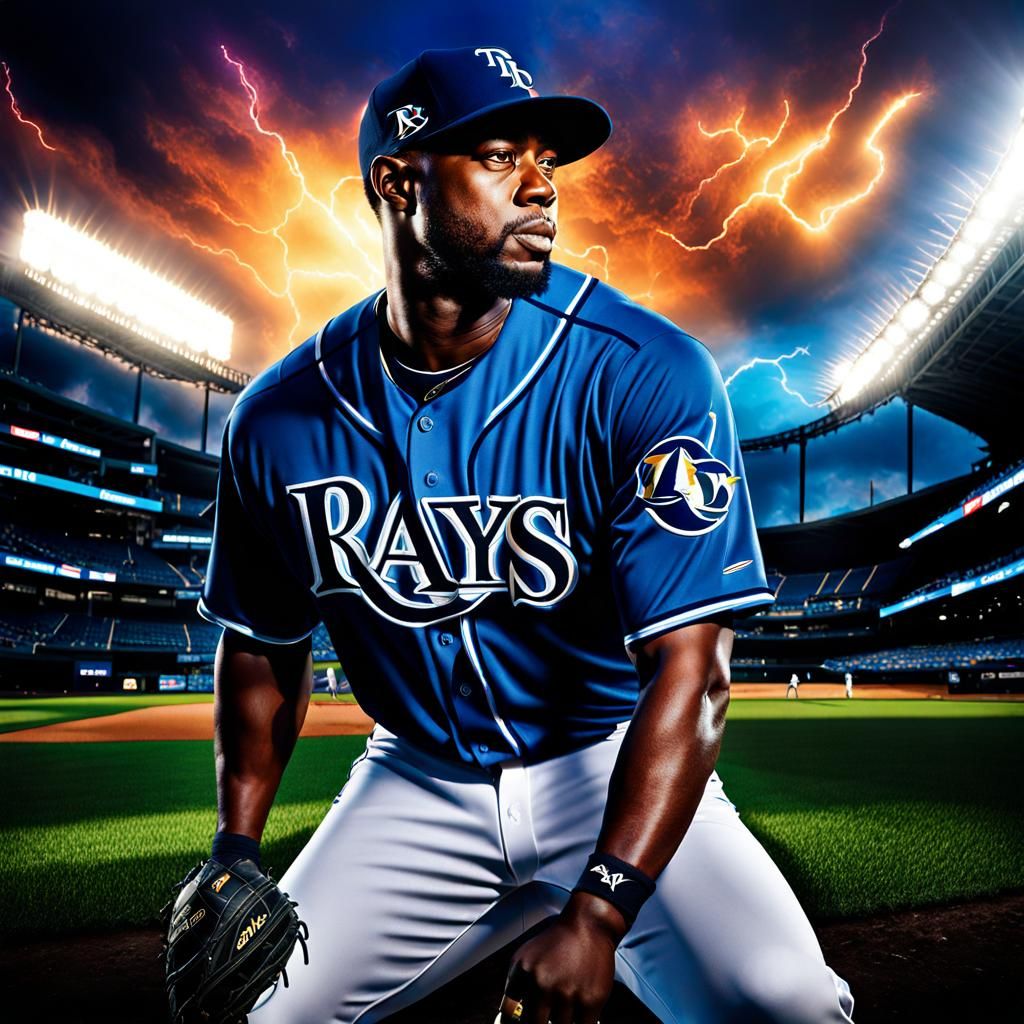 Randy Arozarena Portrait in Digital Illustration Style