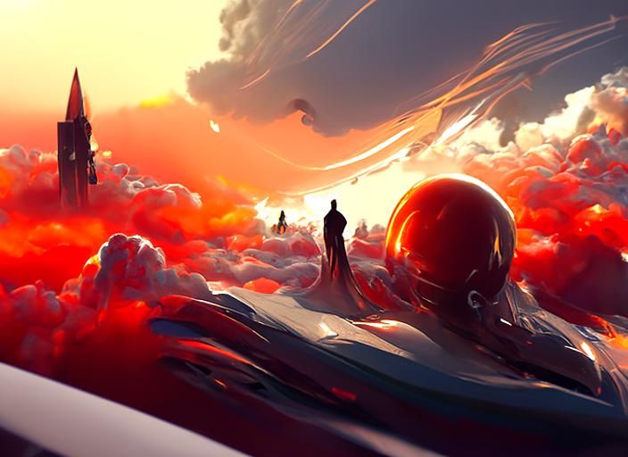 Doomsday in Heaven: Digital Art Concept