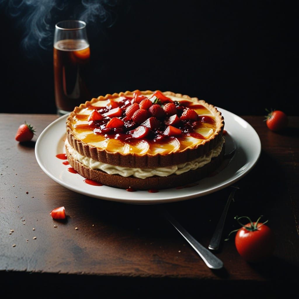 Savory Beef Steak in Film Noir Still Life Photography