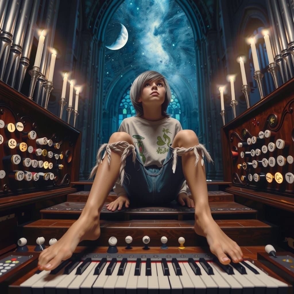 Majestic Cathedral Organ in Dürer-Inspired Gothic Style