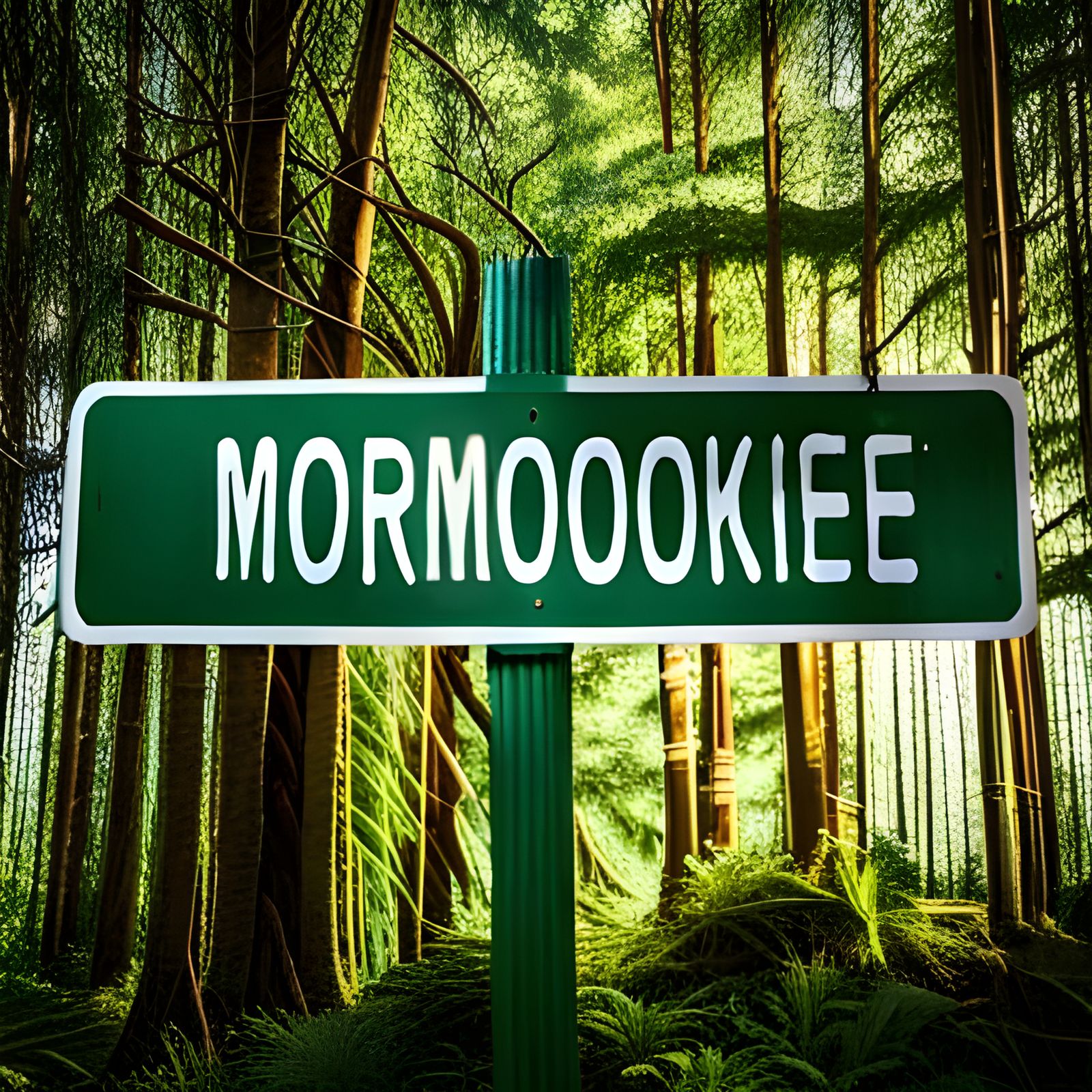 Mormookiee on Green Sign