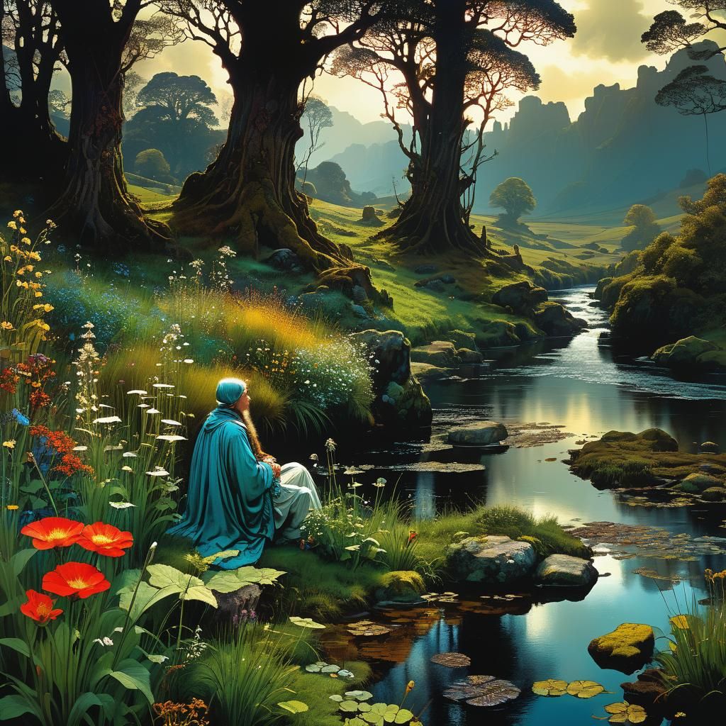 Happy contemplation.