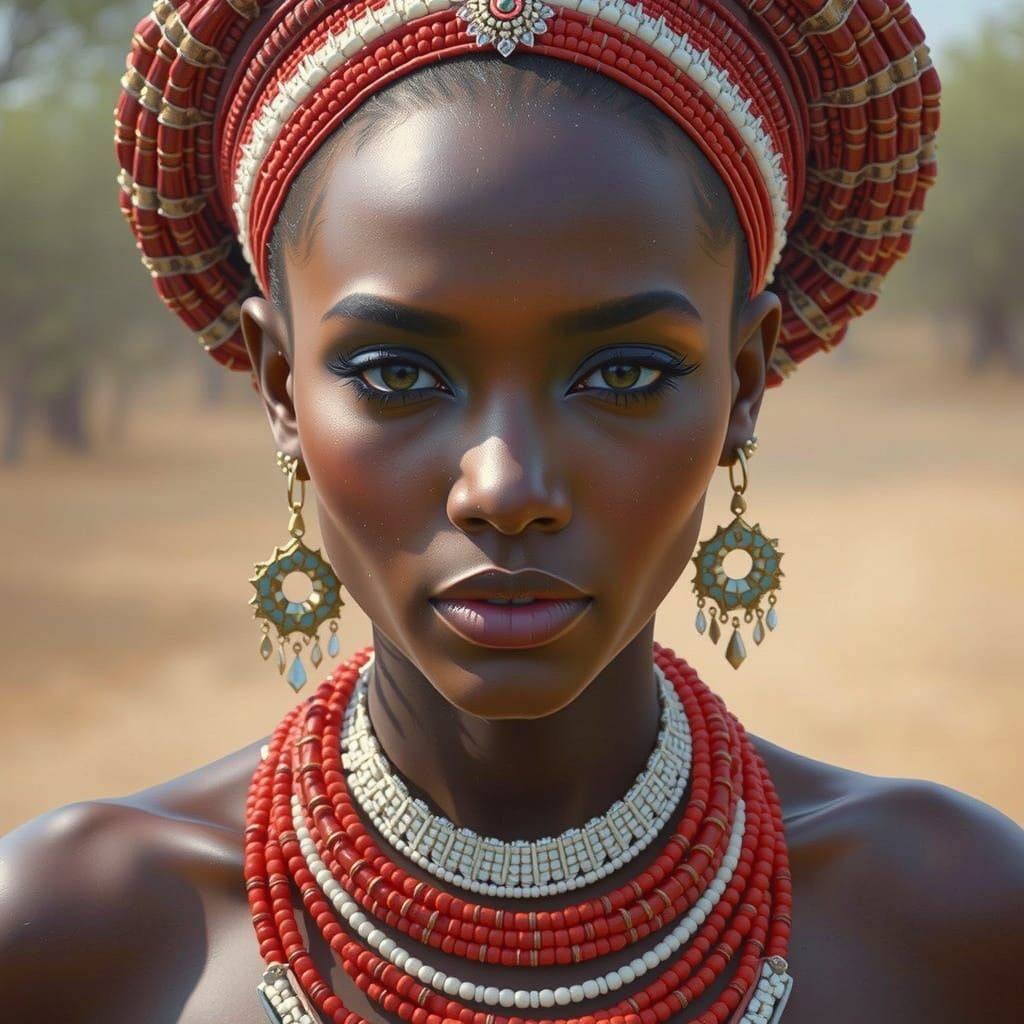 Ethereal Portrait in Vibrant Colors