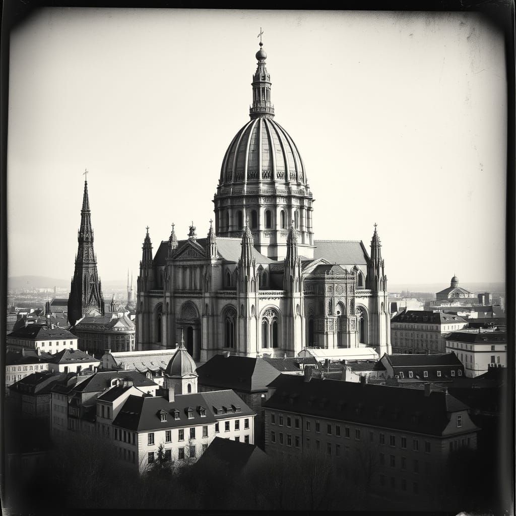 1926 Cologne Cathedral Daguerreotype