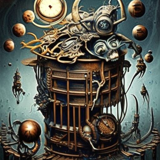 Chaos Box of Beasties: Steampunk Fantasy Portrait