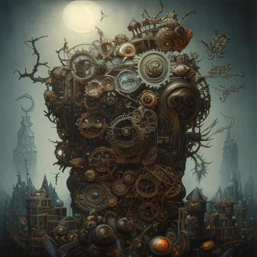 Chaos Box of Beasties: Steampunk Fantasy Art