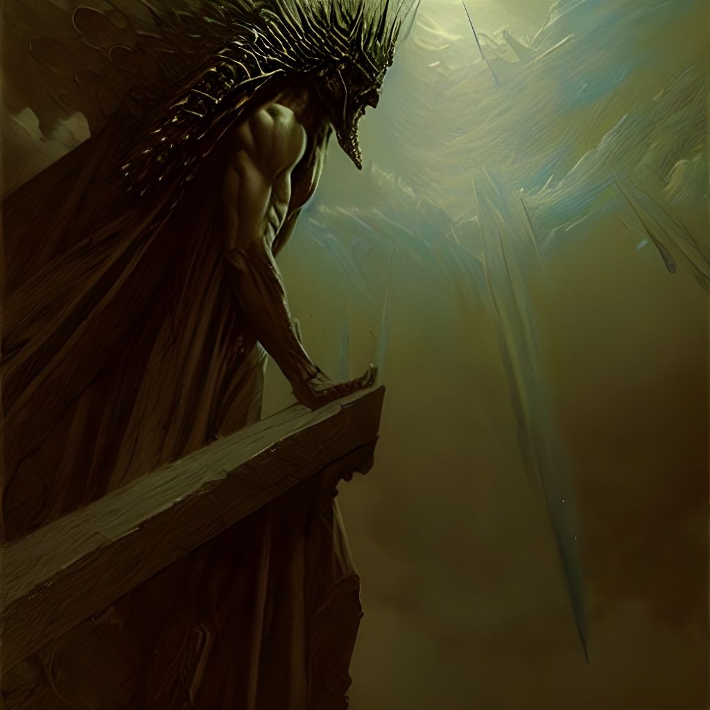 Demon King Armadiel: Doré and Rutkowski Style