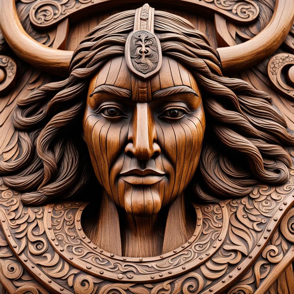 Viking Woman Figurehead