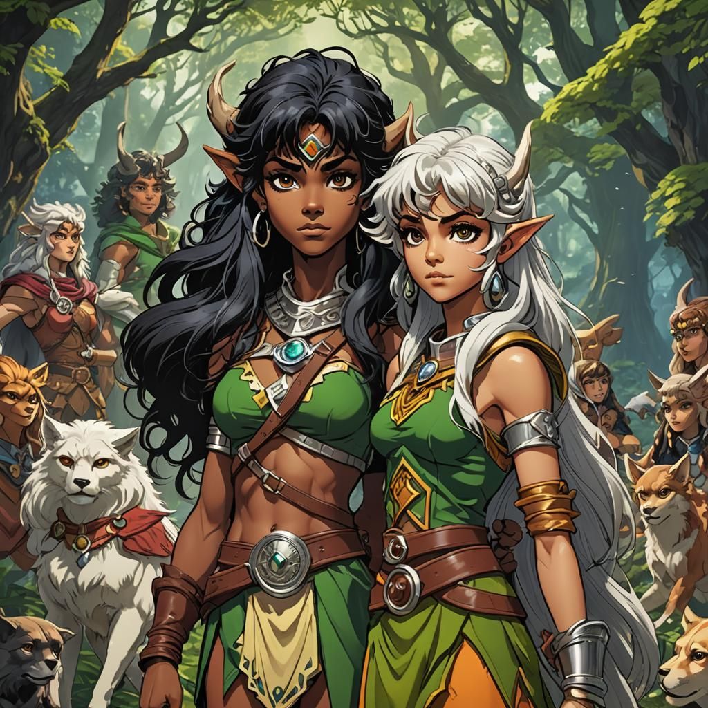 Elfquest Fan Art in 3D Anime Style
