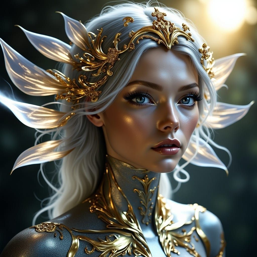 Fantasy Fey Spirit with Metallic Sheen