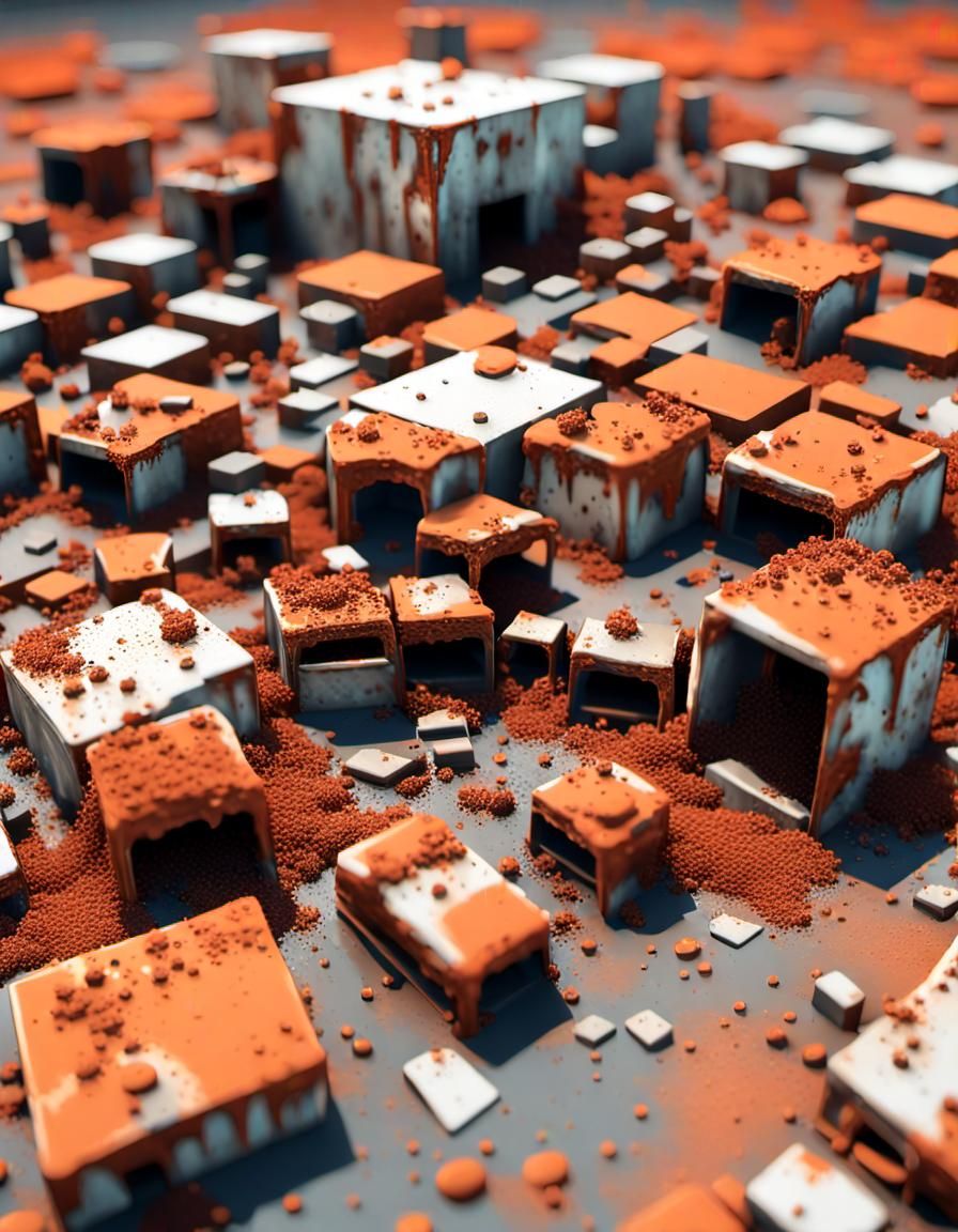 Abstract Spiraling Shapes in Psychedelic Style