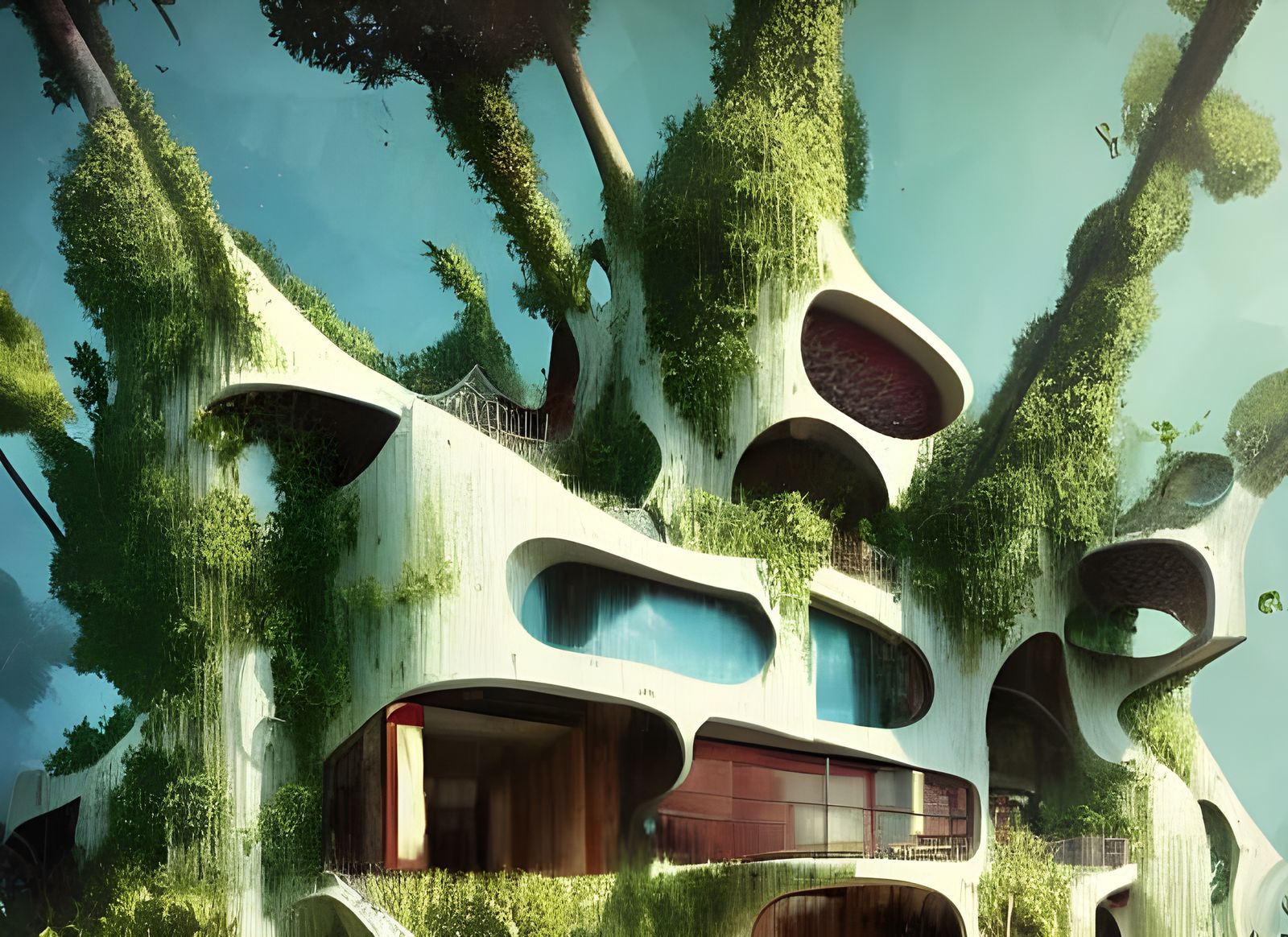 Futuristic House with Optical Illusions and Strange Furnishi...