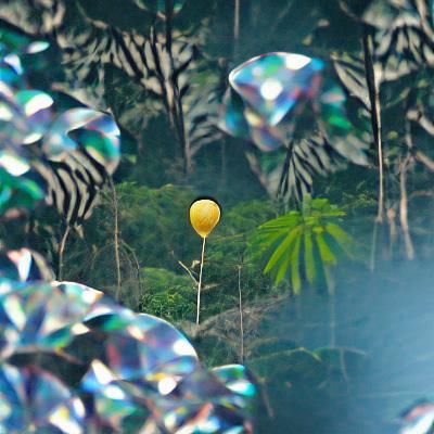 Colorful Balloon Floating in the Sky